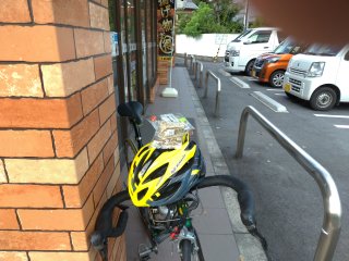 大堀町セブンで補給