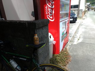 自販機で補給